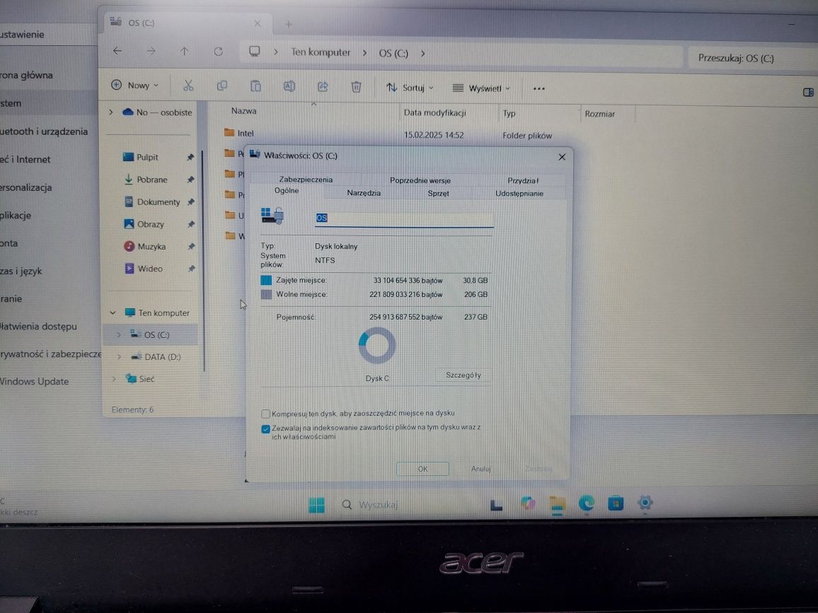 Laptop ACER Aspire F15 F5-537G i5/8GB/240 SSD/1 TB HDD/GFORCE Stan BDB