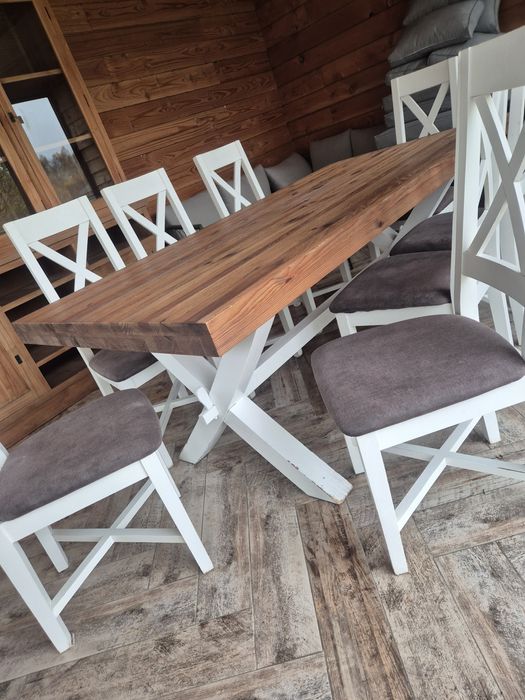 Stół + 8 krzeseł Krysiak Provance