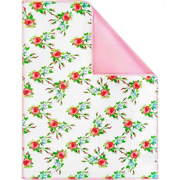 Mata Ociekacz Kuchenna do Suszenia Naczyń 38x51 Mikrofibra Rose