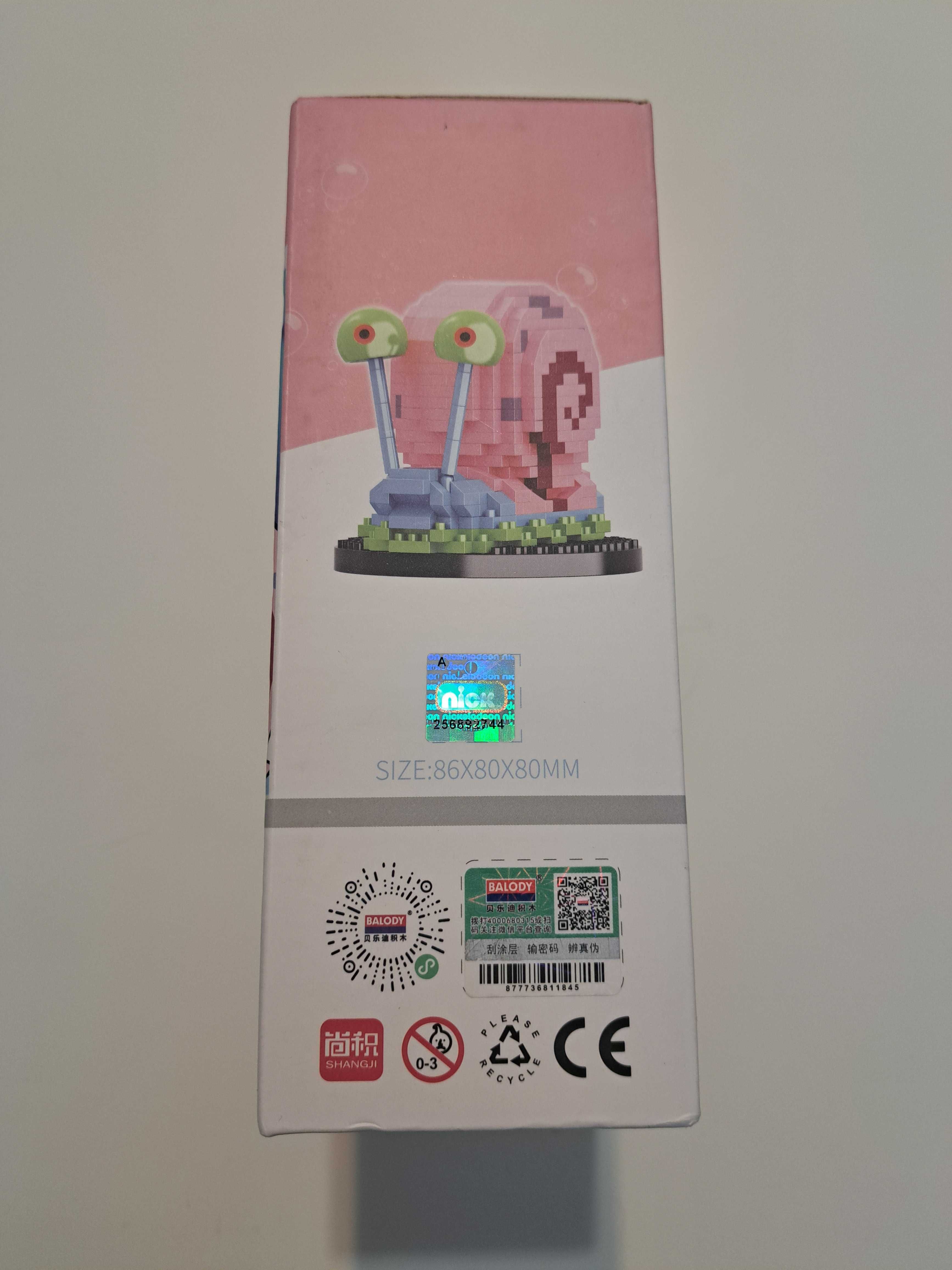 Klocki Ślimak Gacuś Spongebob Kanciastoporty 513 elementów jak Lego