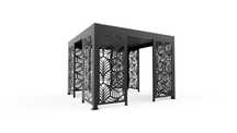 Pergola Tarasowa ogrodowa, taras metalowy stalowy,  taras nowoczesny
