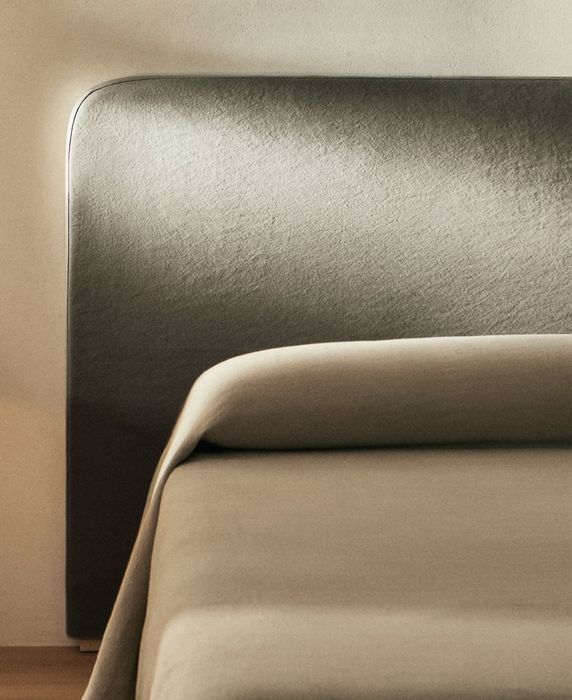 Cabeceira Arredondada  Com Capa De Linho Zara Home NOVO