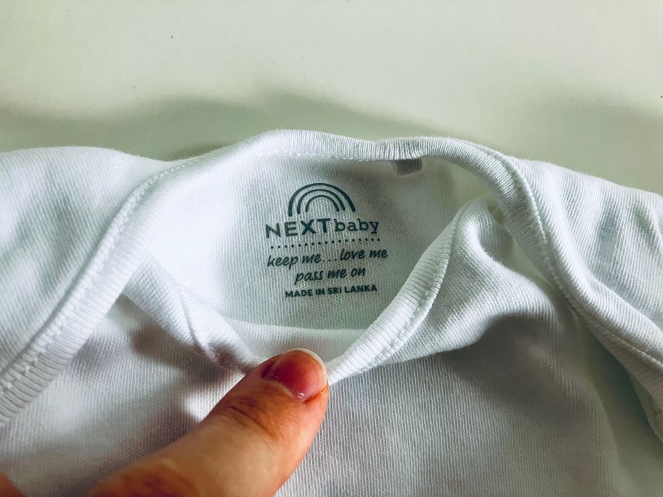 Nowe body 5 szt Next, 68 białe