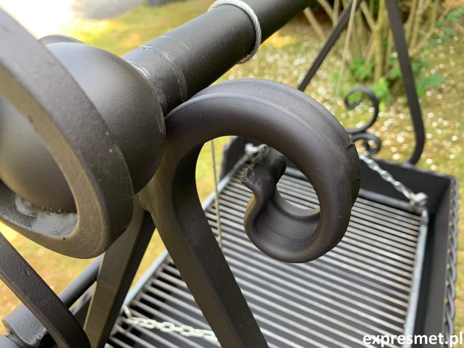 Nowy Grill ogrodowy KUTY solidny PIĘKNY GRIL OGRODOWY Palenisko wędzar