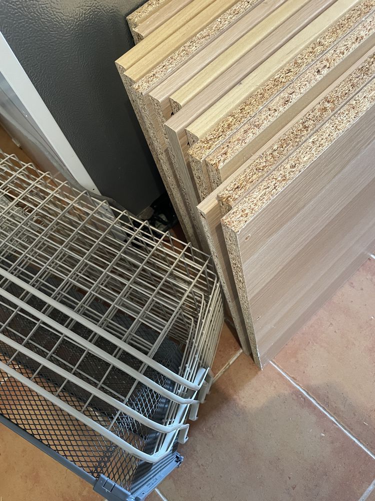 Roupeiro PAX IKEA (200 x 58 x 236 cm) carvalho com portas brancas