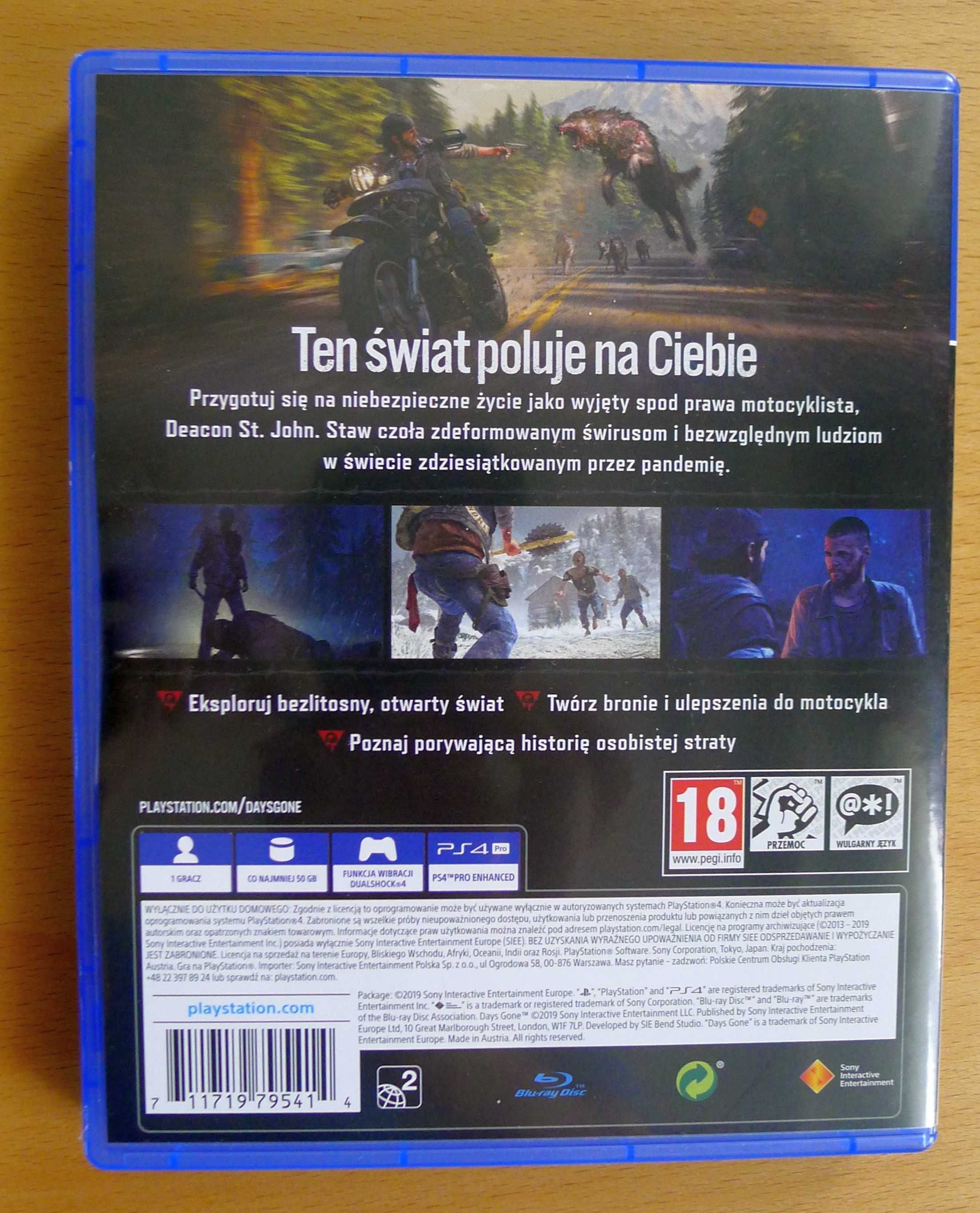 Days Gone Gra PS4 (Kompatybilna z PS5), polska okładka