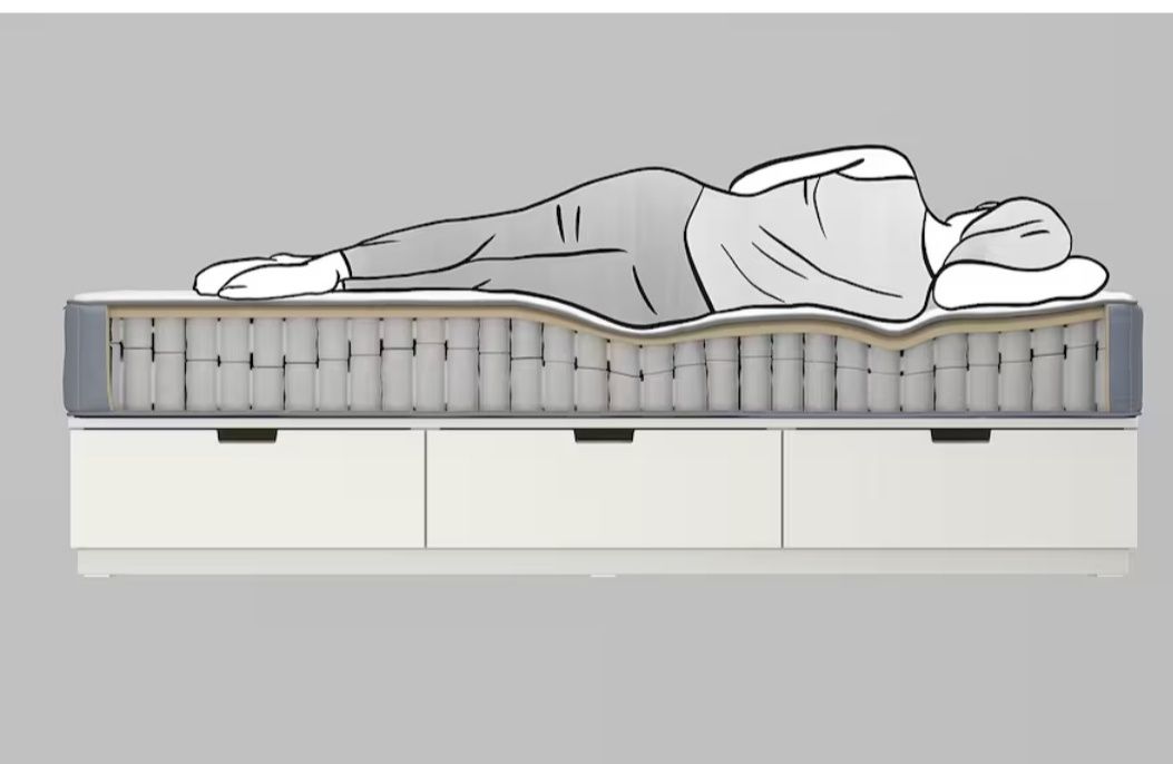 IKEA Materac, sprężyny kieszeniowe,90x200cm