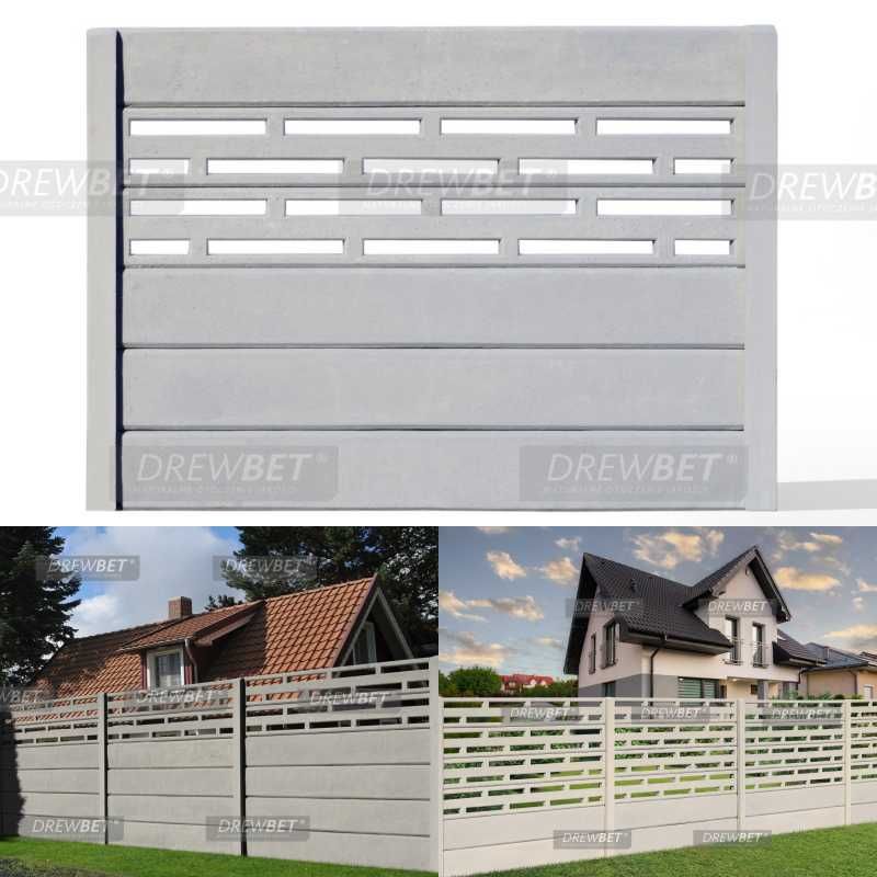 Panel ogrodzeniowy betonowy - ażurowy NOWOŚĆ