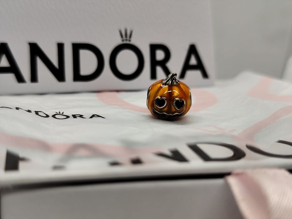 Conta abóbora para pulseira