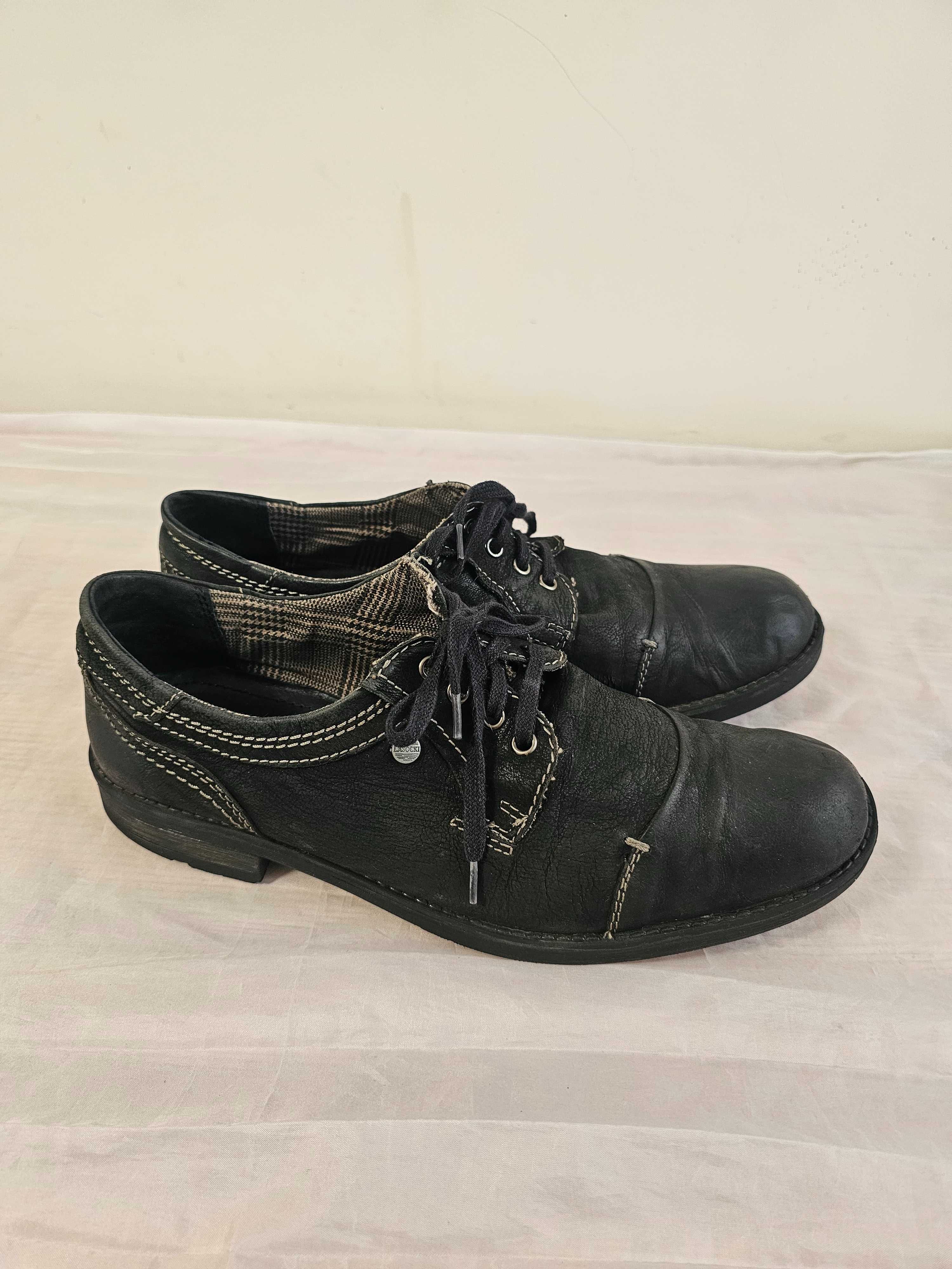Buty skórzane Lasocki r. 43 , wkładka 28,5 cm