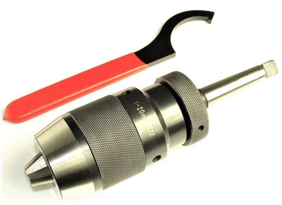 Uchwyt wiertarski B18 1-20mm + trzpień MK2 + Klucz ER40