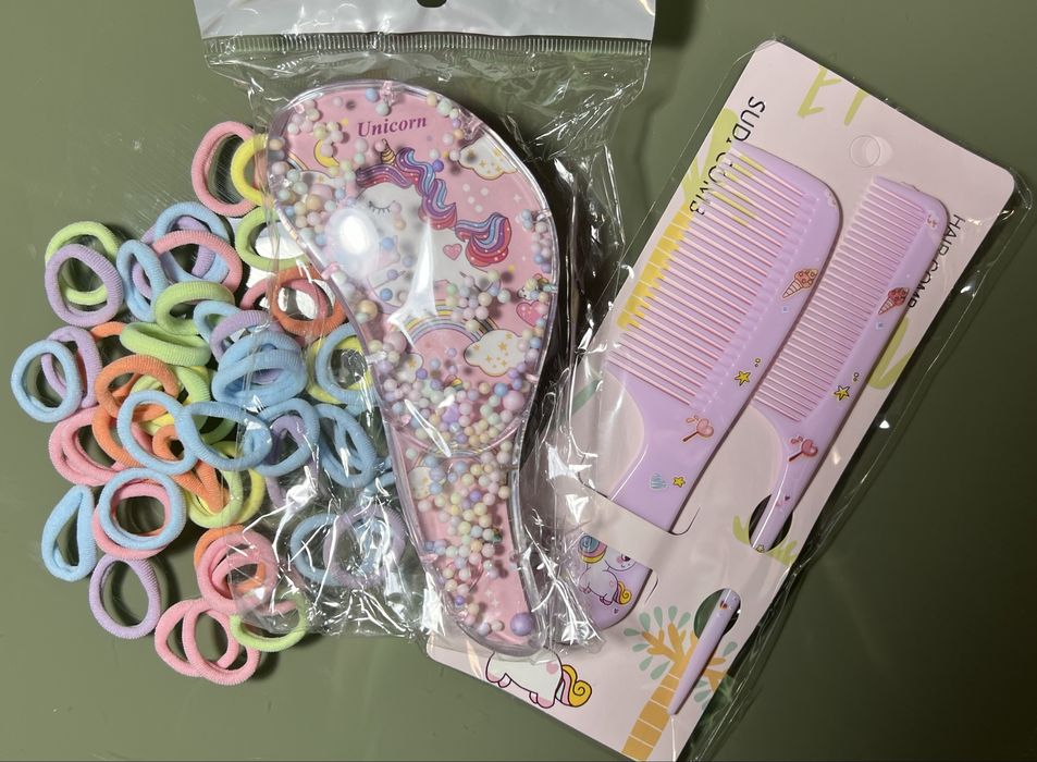 Uroczy zestaw do włosów z jednorożcem