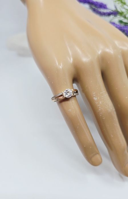 Złoty pierścionek próba 585 14k Używany