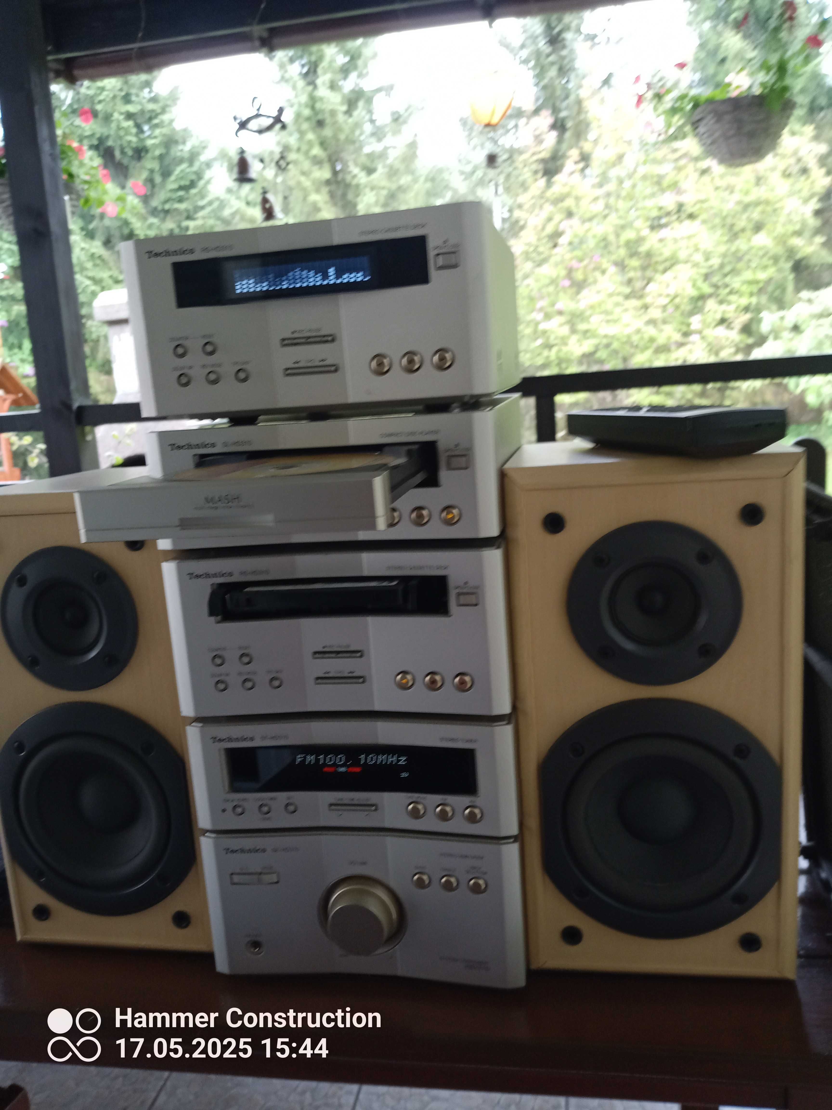 Mega Unikat Wieża Technics HD 310 Pasmo Widma kolumny + oryg. pilot