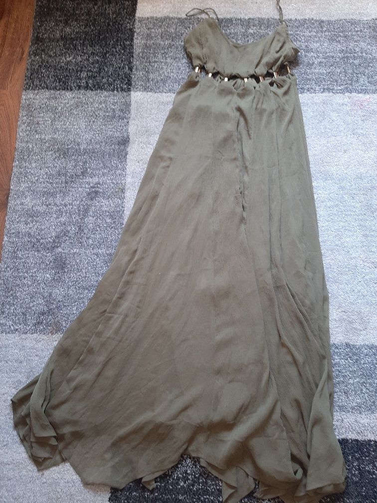 Sukienka maxi,długa asos,nowa,khaki