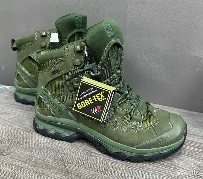 ‼️Трекинговые ботинки Salomon Quest 4D GTX Forces Тактические берцы‼️