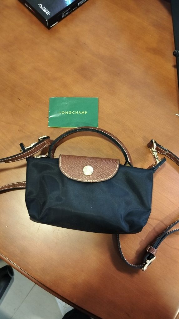 Mala preta - Le Pliage Original com Alça Longchamp