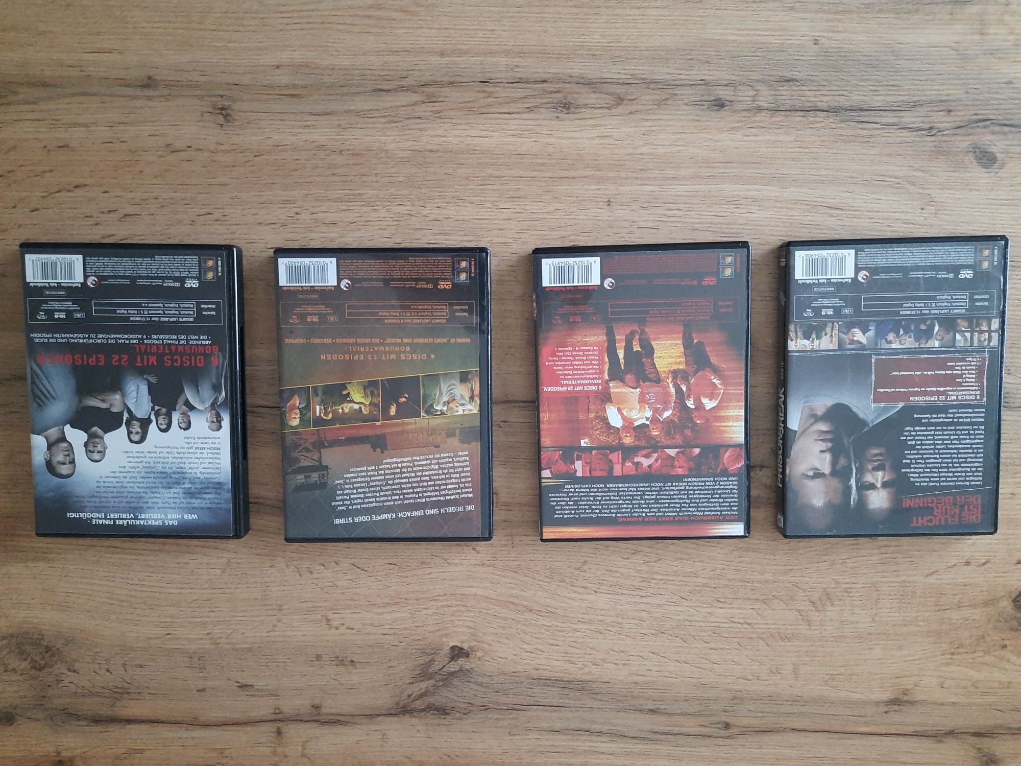 DVD: Prison Break, sezony 1-4, wydanie niemieckie