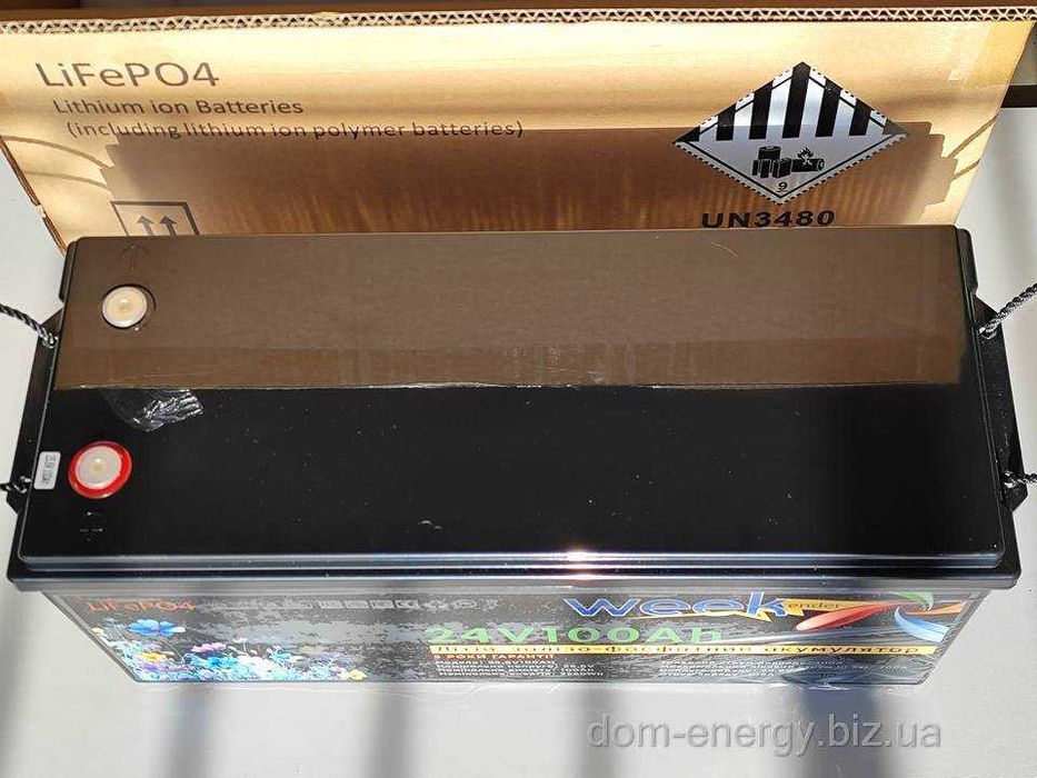 Гарантия 3 года Аккумулятор LiFePo4 100Ah 24В v Литий-железо-фосфатный