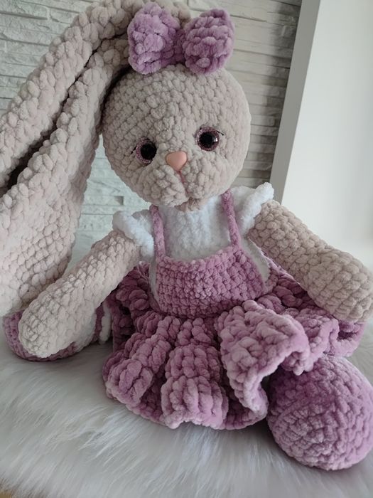 Królik miś na szydełku handmade DOSTĘPNY OD RĘKI