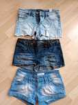 Spodenki jeans przetarcia rozm 36 S , Reserved i inne