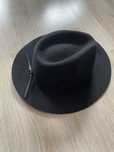 Kapelusz czarny Brixton Wesley Fedora wełna L 60