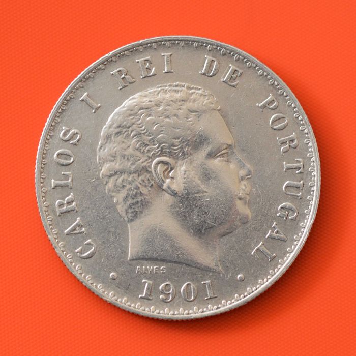 500 Réis 1901 - D. Carlos I - prata