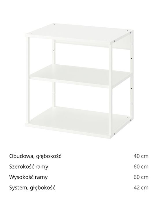 Regał otwarty Ikea Platsa 60cm