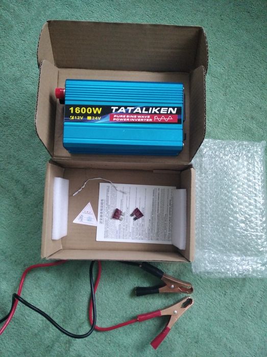 Інвертор 12V-220 TATALIKEN 1600W чиста синусоїда підходить для котла