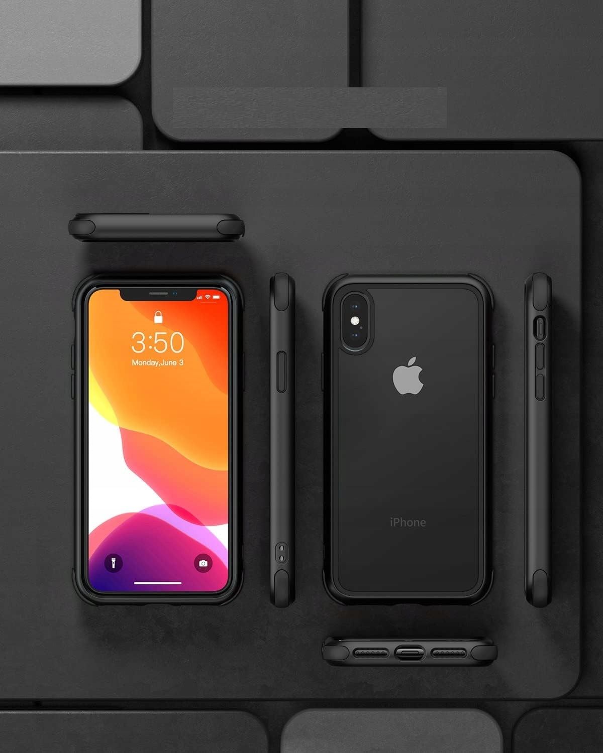 etui do iphone x iphone xs silikonowe case czarny