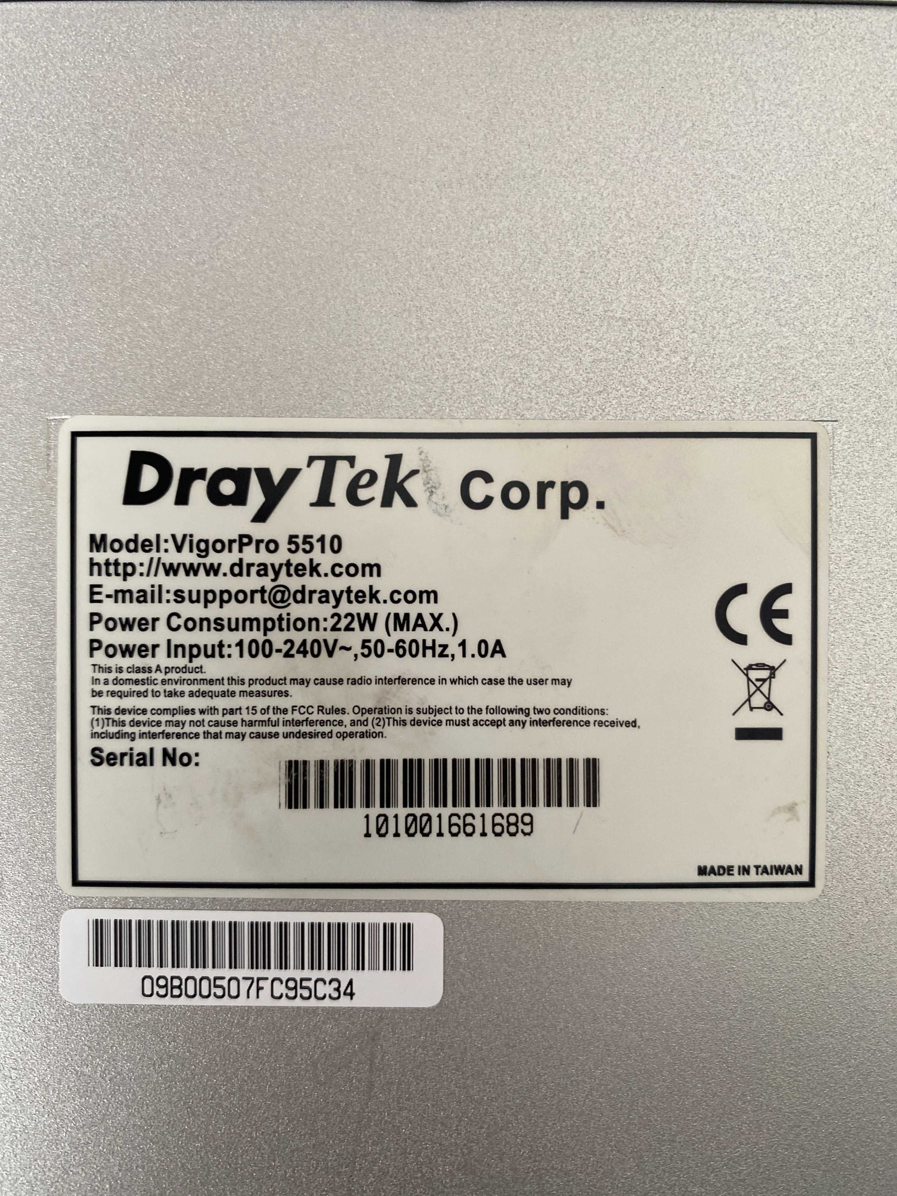 DrayTek VigorPro 5510 Unified Security Firewall