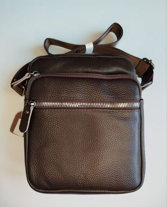 Сумка месенджер шкіряна