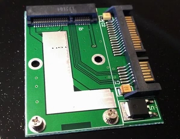 Переходник для SSD mSATA к разъёму SATA (mSata 1.8" -> Sata 2.5")