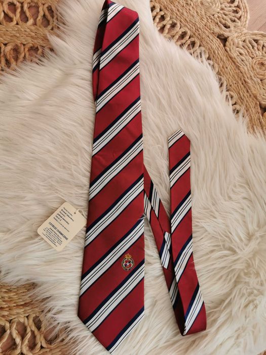 Krawat w pasy Wisła Kraków (jedwab)