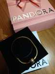 Pulseira PANDORA prata banhada a ouro