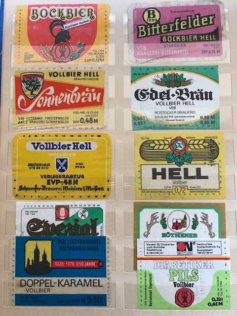 Etykiety na piwo stare