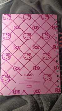 Блокнот Hello Kitty в клітинку з блискітками + подарунок