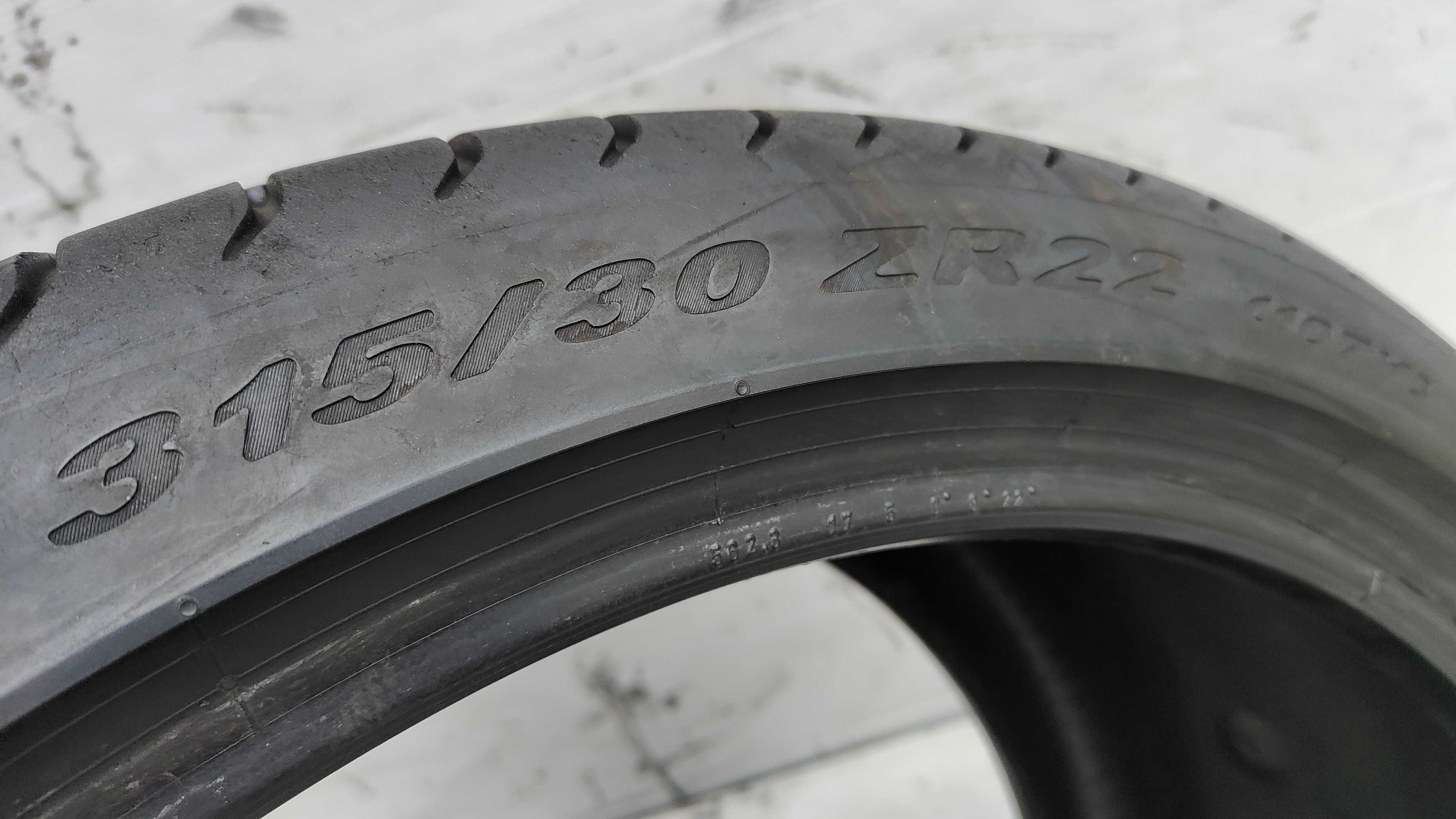 Opony Letnie 315/30/22 Pirelli 2szt 2020r