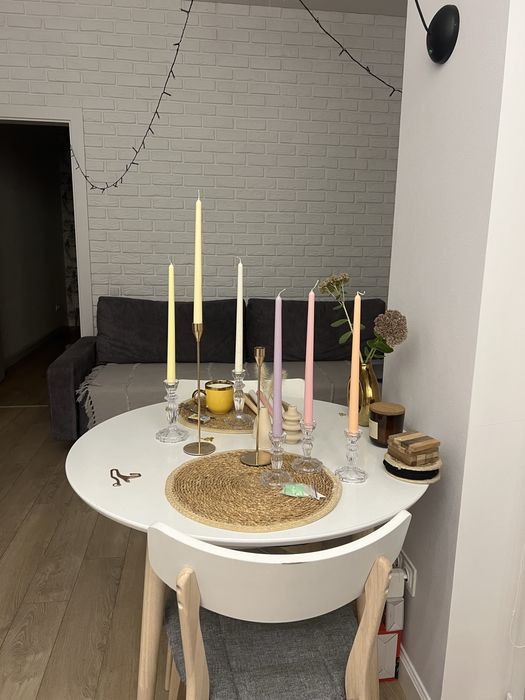 Столові кольорові свічки 30 см, склад парафін і пальмовий віск