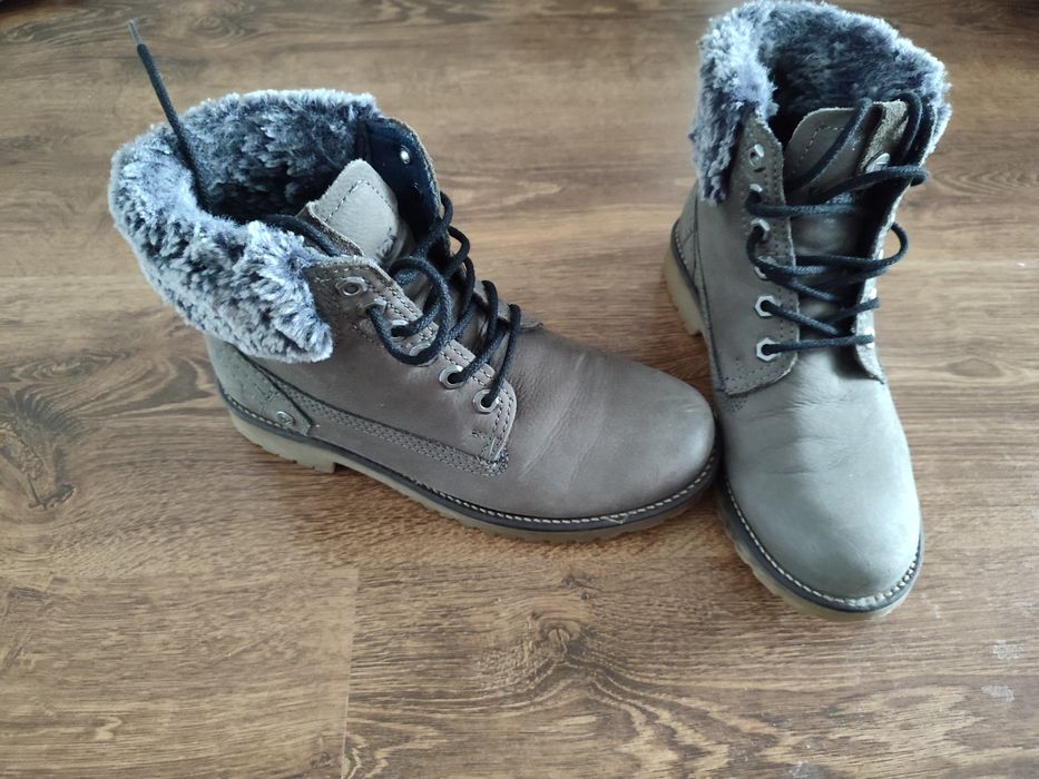 Buty skórzane WRANGLER 38 zimowe trapery nieprzemakalne skóra naturaln