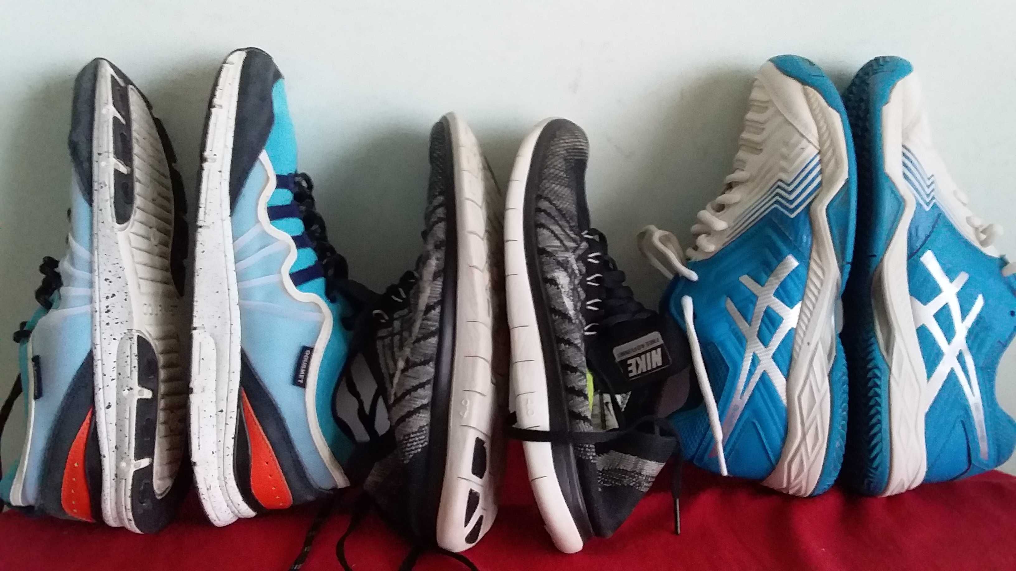 Кросівки дитячі,підліткові-GOURMET-40,5/26;Nike-40;ASICS Gel-Game-24,5
