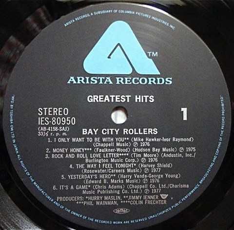 Bay City Rollers – Greatest Hits wer.japońska Obi