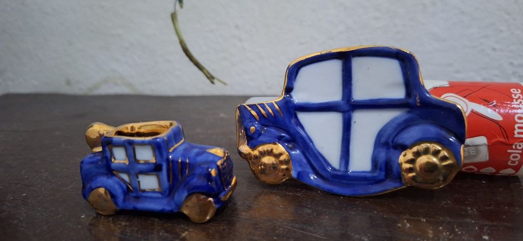 Carrinho  em loiça e prato