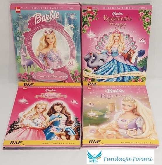 Kolekcja Barbie Książka oraz film DVD zestaw 8szt.