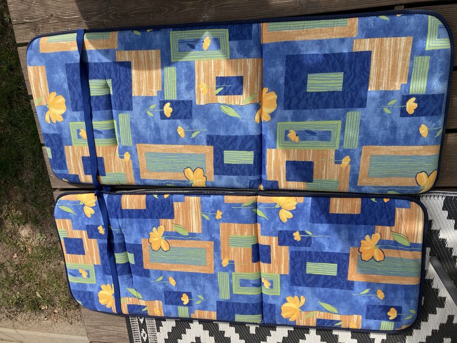 2 poduszki na krzesła ogrodowe 110x44x3cm