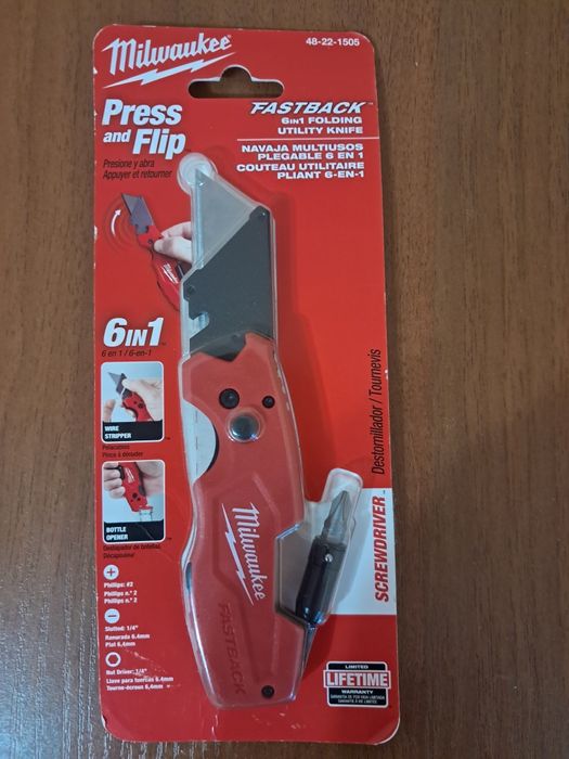 Ніж Milwaukee 6в1 багатофункціональний