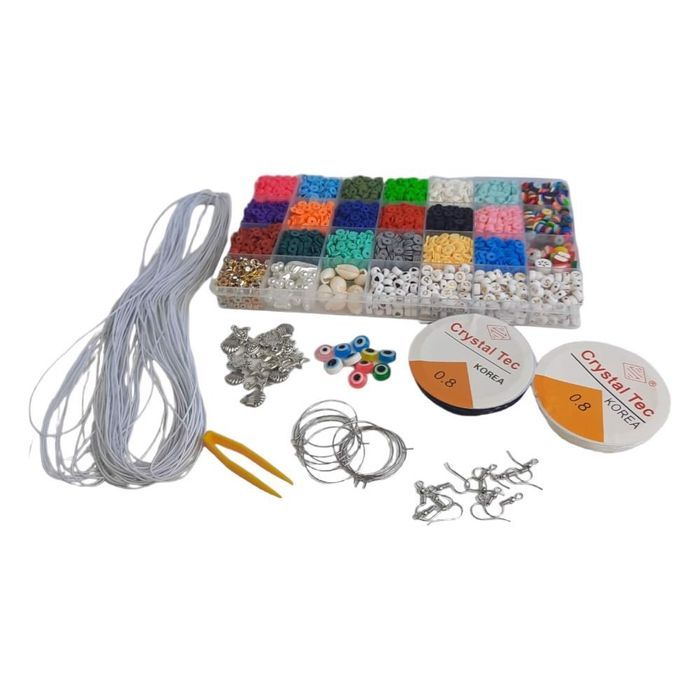 zestaw koralików do wyrobu biżuterii diy 5590szt