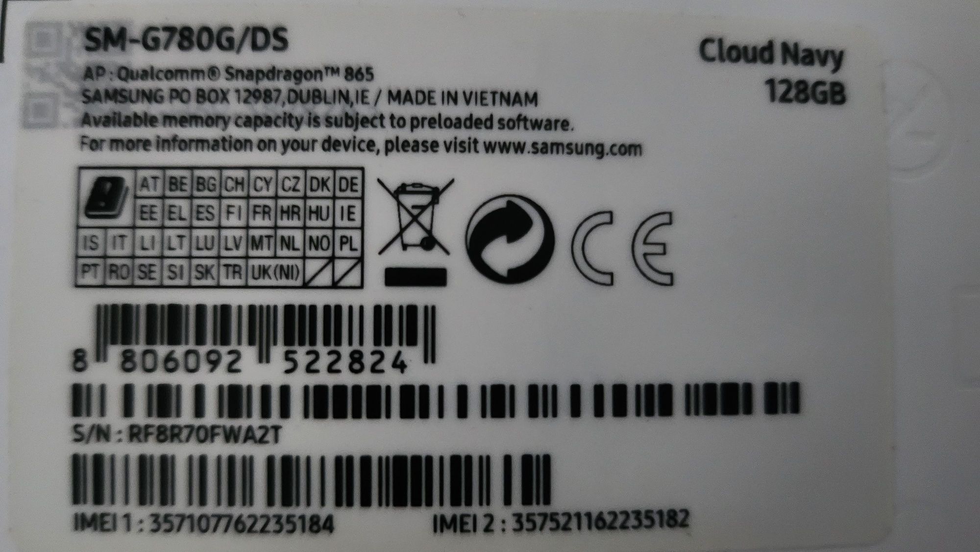Samsung Galaxy s20 FE telefon