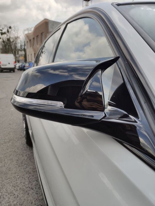 BMW F30 F31 F32 F36 Nakładki Lusterek Obudowy M Look Czarny Połysk