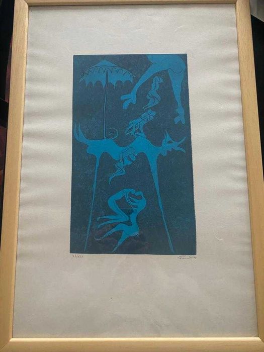 Serigrafia de Camile com moldura